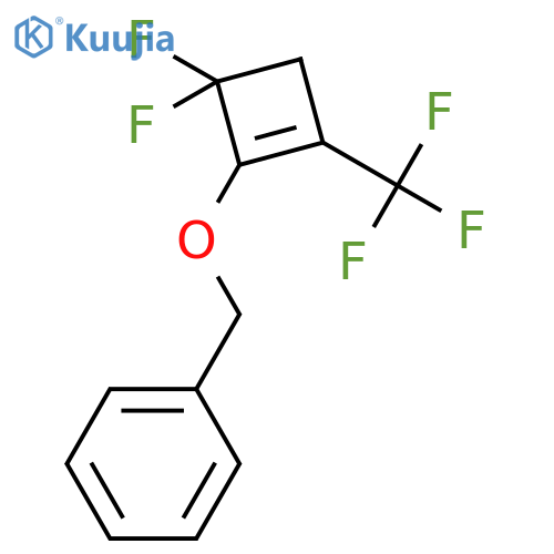 Benzene, [[[4,4-difluoro-2-(trifluoromethyl)-1-cyclobuten-1-yl]oxy]methyl]- structure