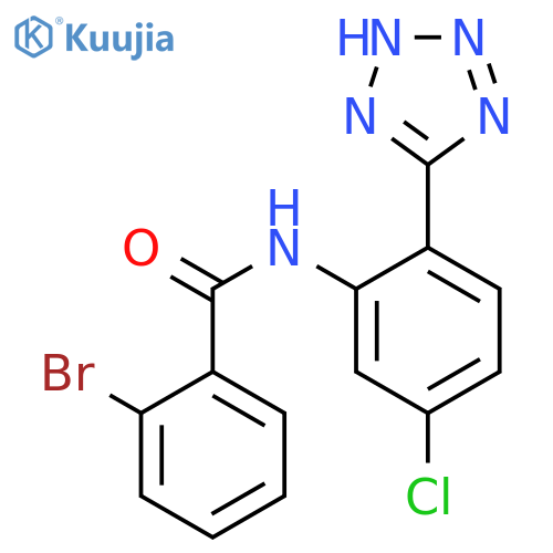 2-bromo-N-[5-chloro-2-(1H-tetrazol-5-yl)-phenyl]-benzamide structure