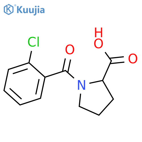 1-(2-Chloro-benzoyl)-pyrrolidine-2-carboxylic acid structure