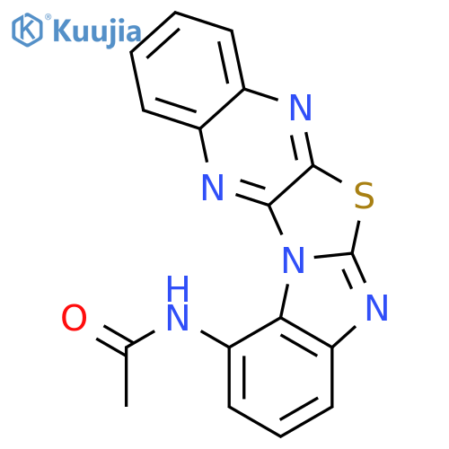 Acetamide, N-benzimidazo[2',1':2,3]thiazolo[4,5-b]quinoxalin-11-yl- structure