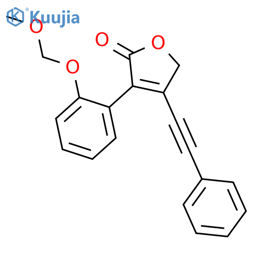 2(5H)-Furanone, 3-[2-(methoxymethoxy)phenyl]-4-(phenylethynyl)- structure
