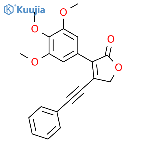 2(5H)-Furanone, 4-(phenylethynyl)-3-(3,4,5-trimethoxyphenyl)- structure