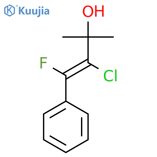 3-Buten-2-ol, 3-chloro-4-fluoro-2-methyl-4-phenyl-, (E)- structure