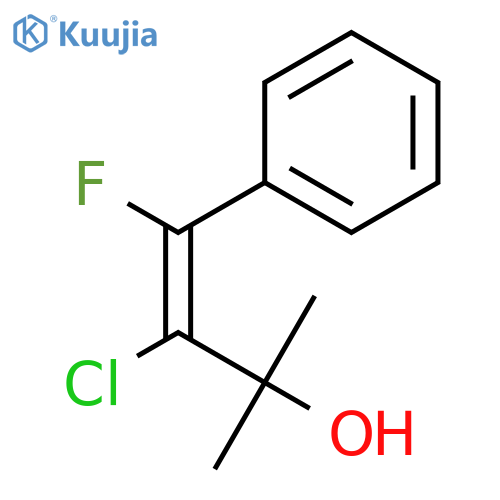 3-BUTEN-2-OL, 3-CHLORO-4-FLUORO-2-METHYL-4-PHENYL-, (Z)- structure
