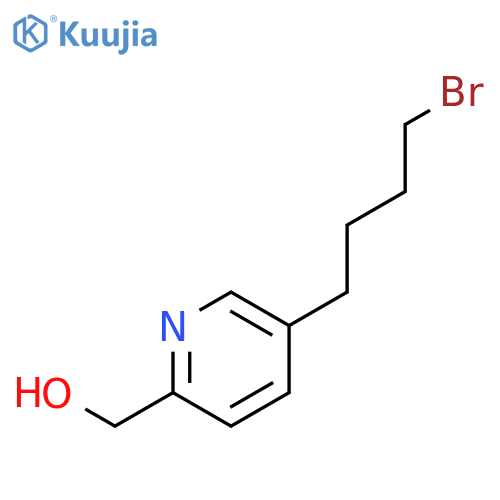 2-PYRIDINEMETHANOL, 5-(4-BROMOBUTYL)- structure