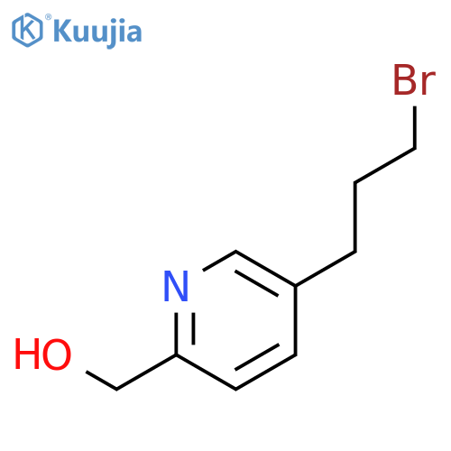 2-Pyridinemethanol, 5-(3-bromopropyl)- structure