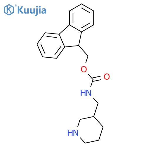 9H-Fluoren-9-ylmethyl N-(piperidin-3-ylmethyl)-carbamate structure