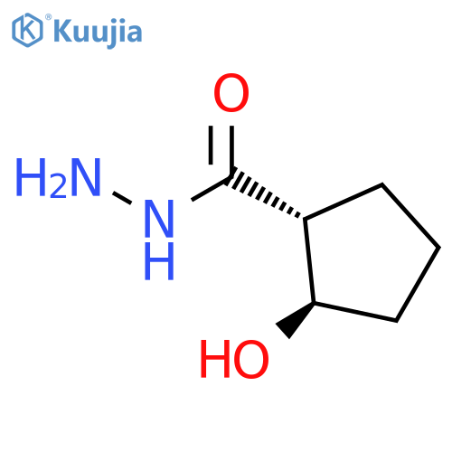 Cyclopentanecarboxylic acid, 2-hydroxy-, hydrazide, (1R,2R)- (9CI) structure