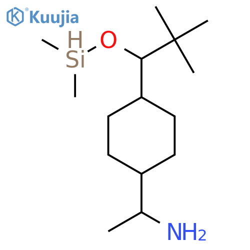 (R)-1-4-(tert-Butyldimethylsilyloxymethyl)cyclohexylethan-1-amine structure