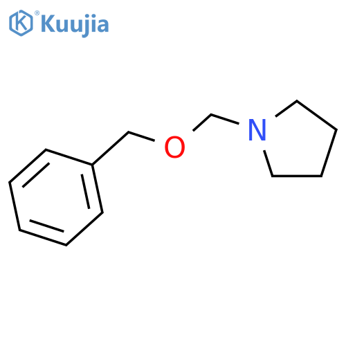 Pyrrolidine, 1-[(phenylmethoxy)methyl]- structure