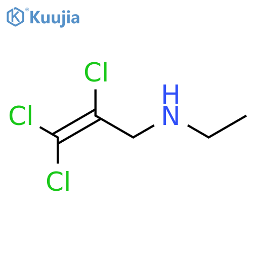 2-PROPEN-1-AMINE, 2,3,3-TRICHLORO-N-ETHYL- structure