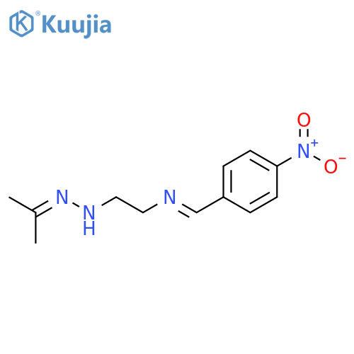 2-PROPANONE, [2-[[(4-NITROPHENYL)METHYLENE]AMINO]ETHYL]HYDRAZONE structure