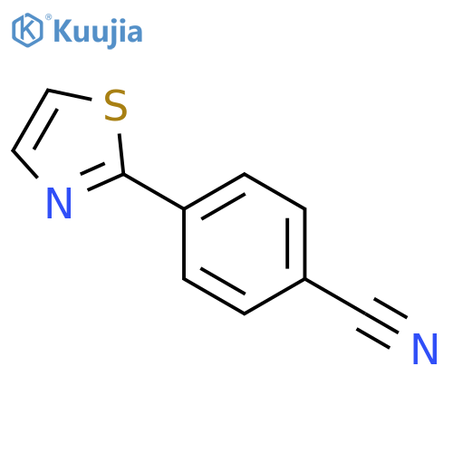 4-(thiazol-2-yl)benzonitrile structure