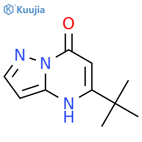 Pyrazolo[1,5-a]pyrimidin-7(4H)-one, 5-(1,1-dimethylethyl)- structure