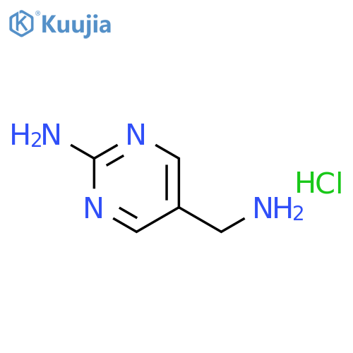5-(Aminomethyl)pyrimidin-2-amine hydrochloride structure