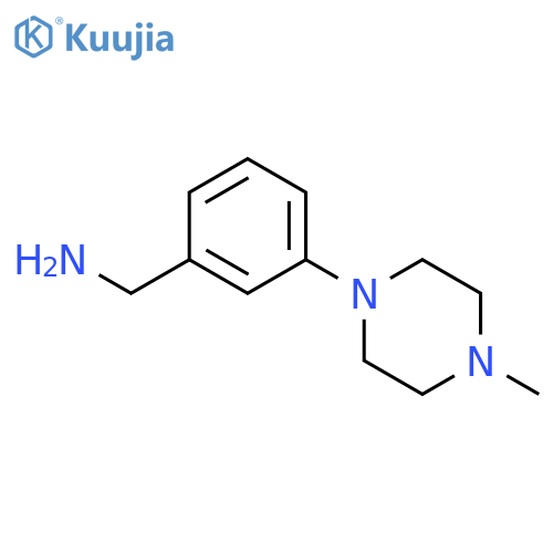 1-3-(4-Methylpiperazin-1-yl)phenylmethanamine structure