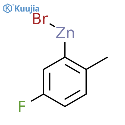 5-Fluoro-2-methylphenylzinc bromide structure