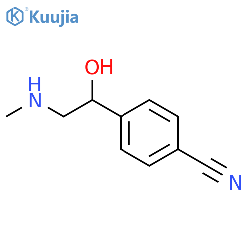 4-1-hydroxy-2-(methylamino)ethylbenzonitrile structure