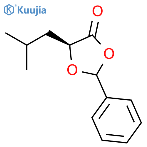 1,3-Dioxolan-4-one, 5-(2-methylpropyl)-2-phenyl-, (5S)- structure