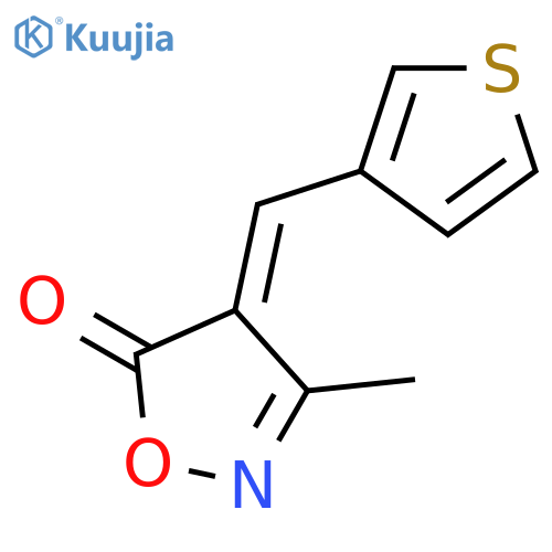 5(4H)-Isoxazolone, 3-methyl-4-(3-thienylmethylene)- structure
