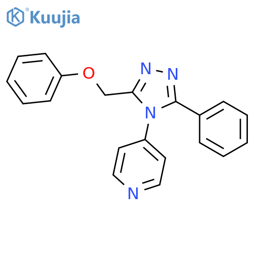 4-[3-(phenoxymethyl)-5-phenyl-4H-1,2,4-triazol-4-yl]pyridine structure