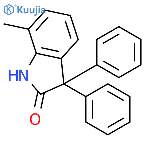 2H-INDOL-2-ONE, 1,3-DIHYDRO-7-METHYL-3,3-DIPHENYL- structure