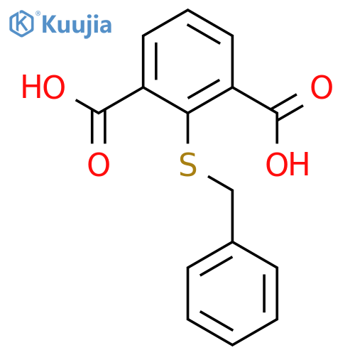 2-(Benzylsulfanyl)benzene-1,3-dicarboxylic acid structure
