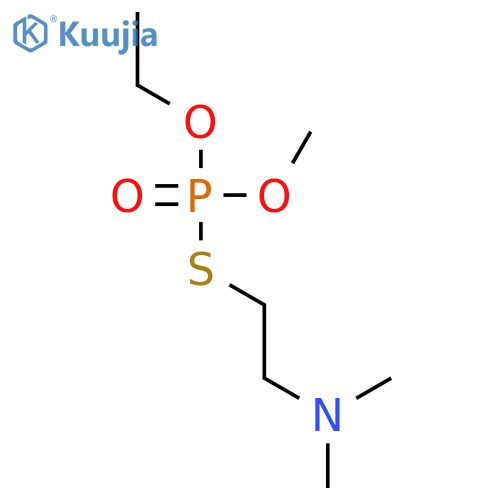PHOSPHOROTHIOIC ACID, S-[2-(DIMETHYLAMINO)ETHYL] O-ETHYL O-METHYL ESTER structure