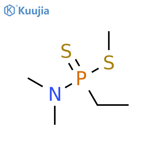 methyl P-ethyl-N,N-dimethylphosphonamidodithioate structure