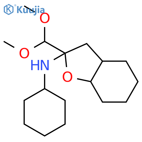 2-Benzofuranamine, N-cyclohexyl-2-(dimethoxymethyl)octahydro- structure
