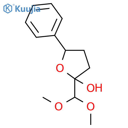 2-Furanol, 2-(dimethoxymethyl)tetrahydro-5-phenyl- structure