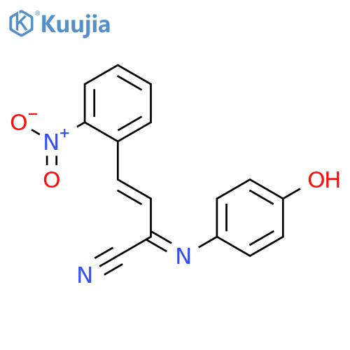 3-Butenenitrile, 2-[(4-hydroxyphenyl)imino]-4-(2-nitrophenyl)- structure