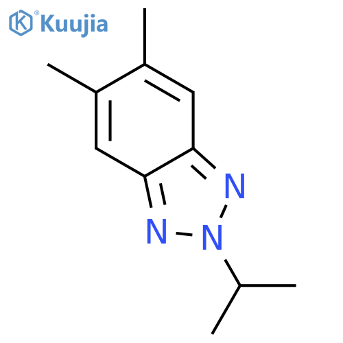 2H-Benzotriazole, 5,6-dimethyl-2-(1-methylethyl)- structure