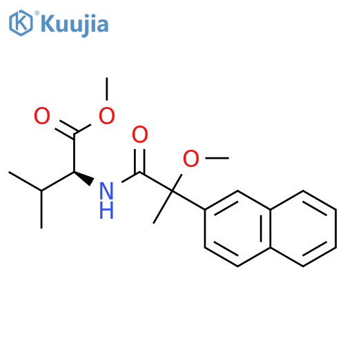 L-Valine, N-[2-methoxy-2-(2-naphthalenyl)-1-oxopropyl]-, methyl ester structure
