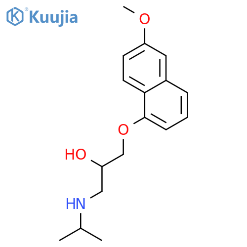 2-PROPANOL, 1-[(6-METHOXY-1-NAPHTHALENYL)OXY]-3-[(1-METHYLETHYL)AMINO]- structure