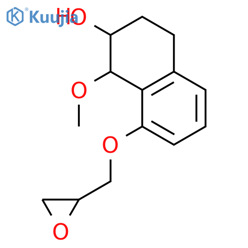 2-Naphthalenol, 1,2,3,4-tetrahydro-1-methoxy-8-(oxiranylmethoxy)- structure