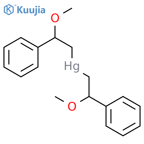 Mercury, bis(2-methoxy-2-phenylethyl)- structure