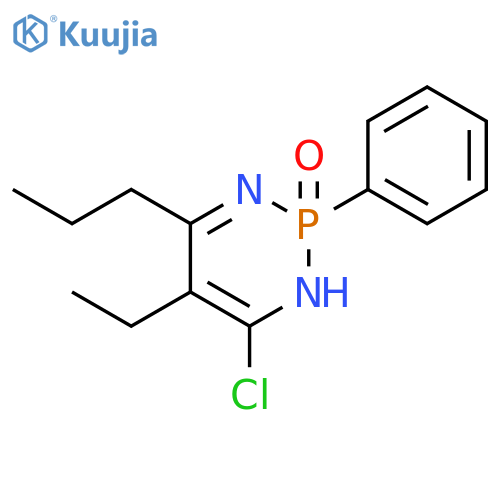 1,3,2-Diazaphosphorine,4-chloro-5-ethyl-1,2-dihydro-2-phenyl-6-propyl-, 2-oxide structure