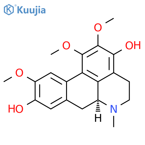 4H-Dibenzo[de,g]quinoline-3,9-diol,5,6,6a,7-tetrahydro-1,2,10-trimethoxy-6-methyl-, (S)- (9CI) structure