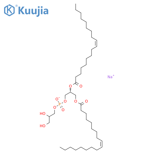 1,2-Dioleoyl-sn-glycero-3-phospho-rac-(1-glycerol) Sodium Salt structure