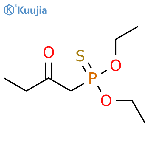 Phosphonothioic acid, (2-oxobutyl)-, O,O-diethyl ester structure