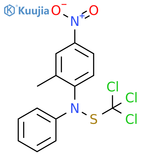 Methanesulfenamide, 1,1,1-trichloro-N-(2-methyl-4-nitrophenyl)-N-phenyl- structure