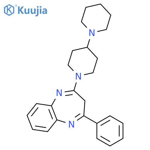 3H-1,5-Benzodiazepine, 2-[1,4'-bipiperidin]-1'-yl-4-phenyl- structure