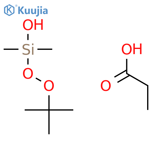SILANOL, [(1,1-DIMETHYLETHYL)DIOXY]DIMETHYL-, PROPANOATE structure