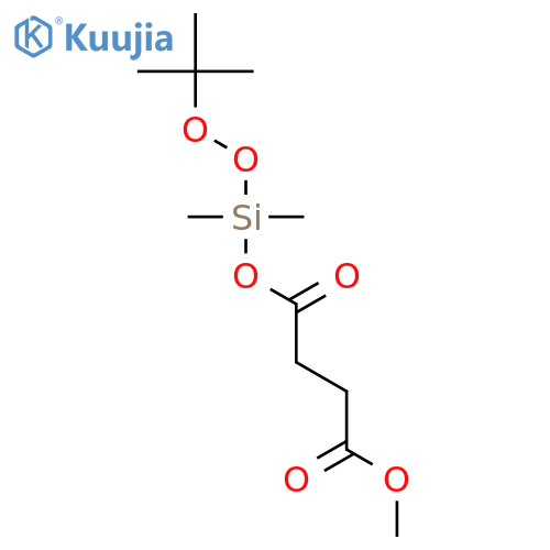 BUTANEDIOIC ACID, [(1,1-DIMETHYLETHYL)DIOXY]DIMETHYLSILYL METHYL ESTER structure