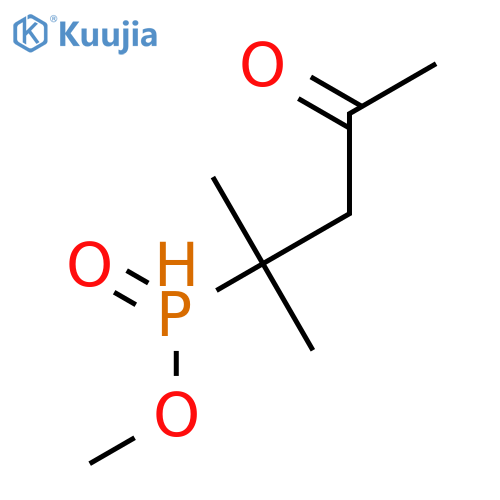 Phosphinic acid, (1,1-dimethyl-3-oxobutyl)-, methyl ester structure