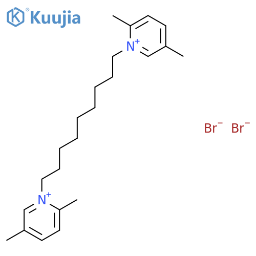 Pyridinium, 1,1'-(1,9-nonanediyl)bis[2,5-dimethyl-, dibromide structure
