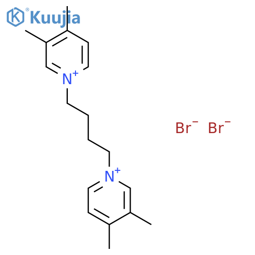 PYRIDINIUM, 1,1'-(1,4-BUTANEDIYL)BIS[3,4-DIMETHYL-, DIBROMIDE structure