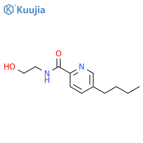 5-Butyl-N-(2-hydroxyethyl)pyridine-2-carboxamide structure