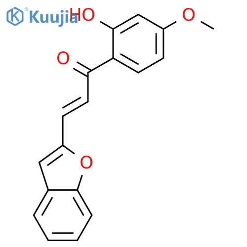 2-Propen-1-one, 3-(2-benzofuranyl)-1-(2-hydroxy-4-methoxyphenyl)- structure